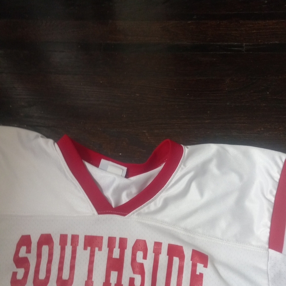 Teamwork Athletic Apparel Mens Jersey Red And White Color Number 1 Southside... - Picture 6 of 10